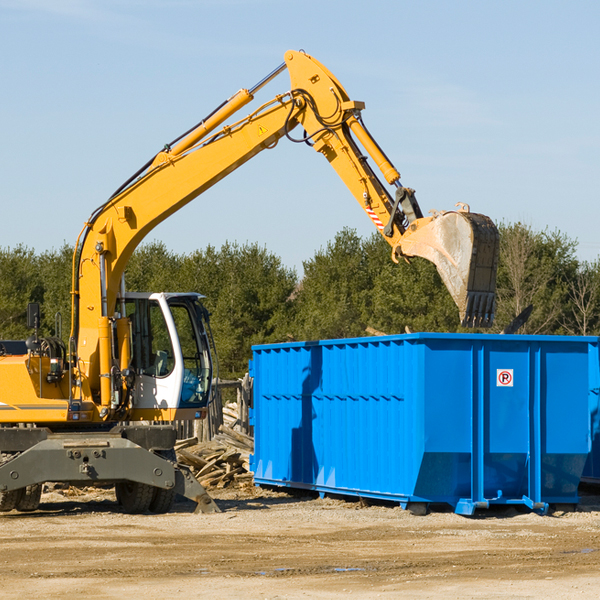 are there any restrictions on where a residential dumpster can be placed in Newton Kansas